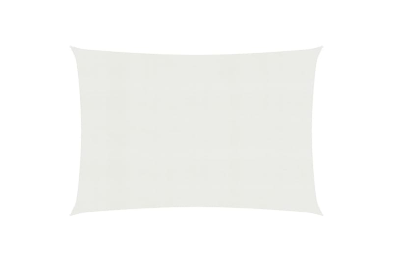 Solseil 160 g/m² hvit 3x6 m HDPE - Hvit - Hagemøbler - Solbeskyttelse - Solseil