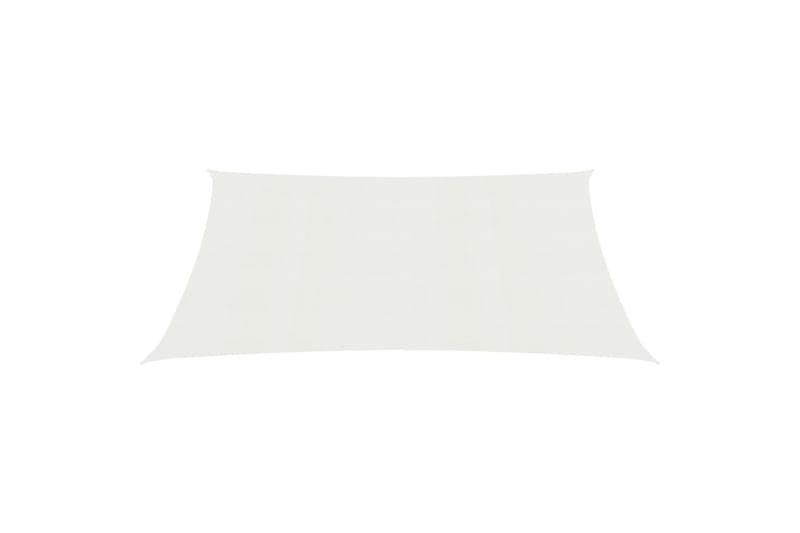 Solseil 160 g/m² hvit 3x6 m HDPE - Hvit - Hagemøbler - Solbeskyttelse - Solseil