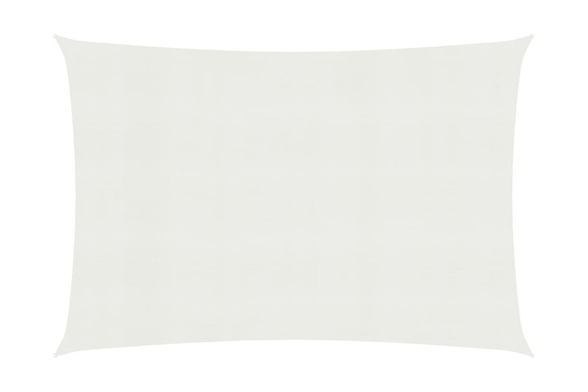 Solseil 160 g/m² hvit 4x7 m HDPE - Hvit - Hagemøbler - Solbeskyttelse - Solseil