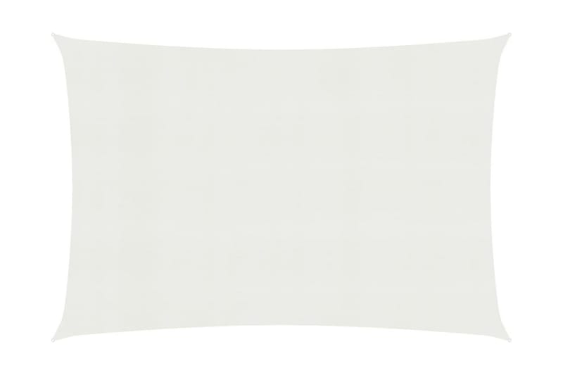 Solseil 160 g/m² hvit 4x7 m HDPE - Hvit - Hagemøbler - Solbeskyttelse - Solseil