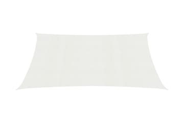 Solseil 160 g/m² hvit 4x7 m HDPE - Hvit - Hagemøbler - Solbeskyttelse - Solseil