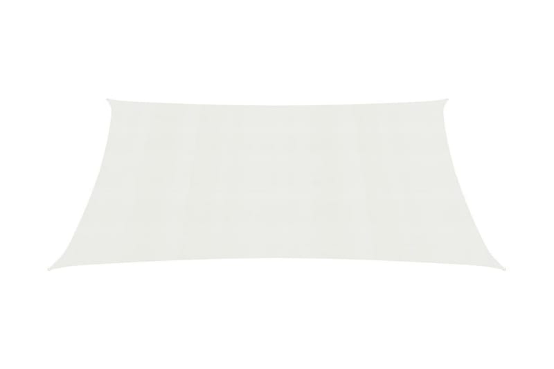 Solseil 160 g/m² hvit 4x7 m HDPE - Hvit - Hagemøbler - Solbeskyttelse - Solseil