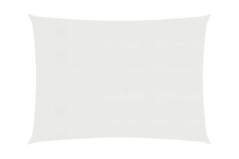 Solseil 160 g/m² hvit 5x6 m HDPE - Hvit - Hagemøbler - Solbeskyttelse - Solseil