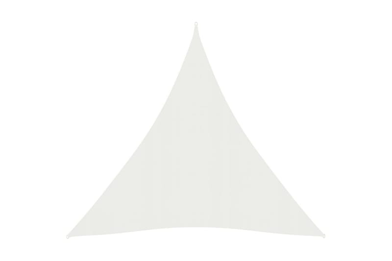 Solseil 160 g/m² hvit 5x6x6 m HDPE - Hvit - Hagemøbler - Solbeskyttelse - Solseil
