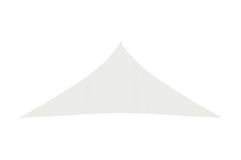Solseil 160 g/m² hvit 5x6x6 m HDPE - Hvit - Hagemøbler - Solbeskyttelse - Solseil