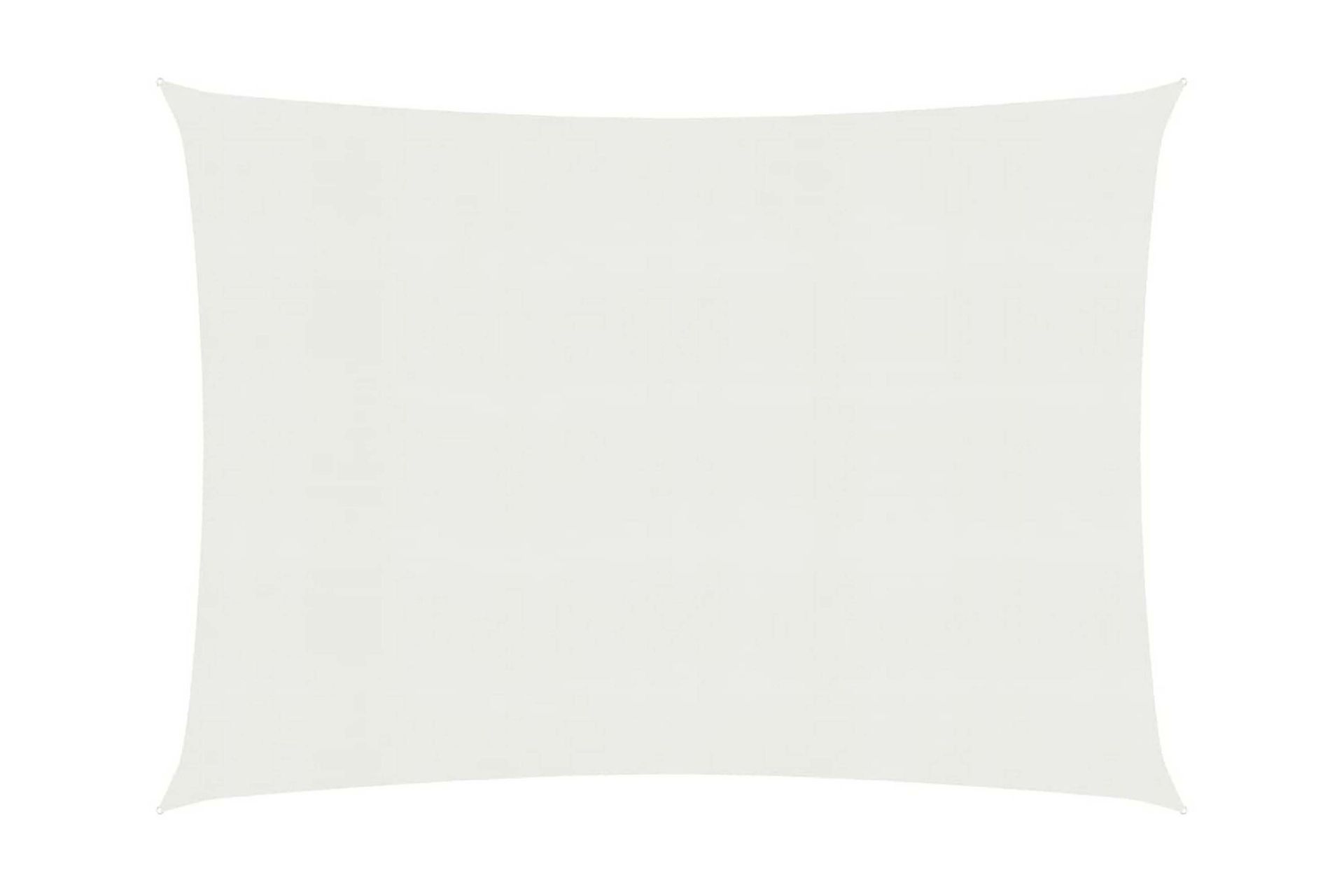 Solseil 160 g/m² hvit 6x7 m HDPE - Hvit - Hagemøbler - Solbeskyttelse - Solseil