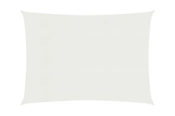 Solseil 160 g/m² hvit 6x7 m HDPE - Hvit - Hagemøbler - Solbeskyttelse - Solseil