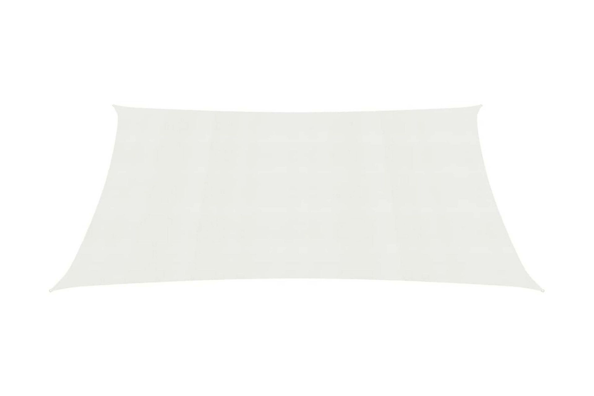 Solseil 160 g/m² hvit 6x7 m HDPE - Hvit - Hagemøbler - Solbeskyttelse - Solseil