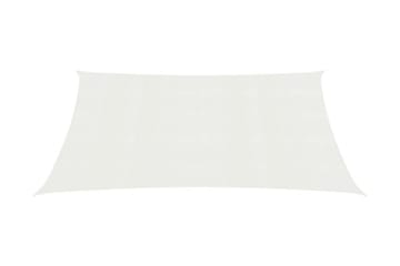 Solseil 160 g/m² hvit 6x7 m HDPE - Hvit - Hagemøbler - Solbeskyttelse - Solseil