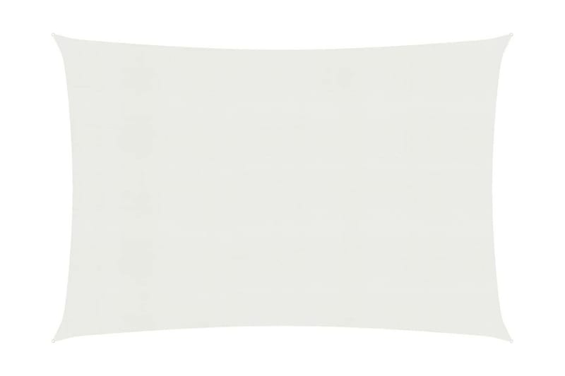 Solseil 160 g/m² hvit 6x8 m HDPE - Hvit - Hagemøbler - Solbeskyttelse - Solseil
