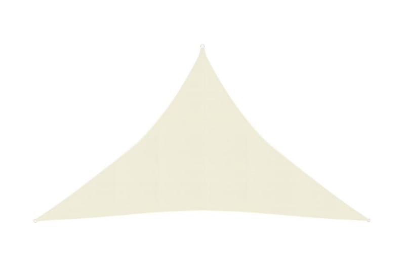 Solseil 160 g/m² kremhvit 2,5x2,5x3,5 m HDPE - Krem - Hagemøbler - Solbeskyttelse - Solseil
