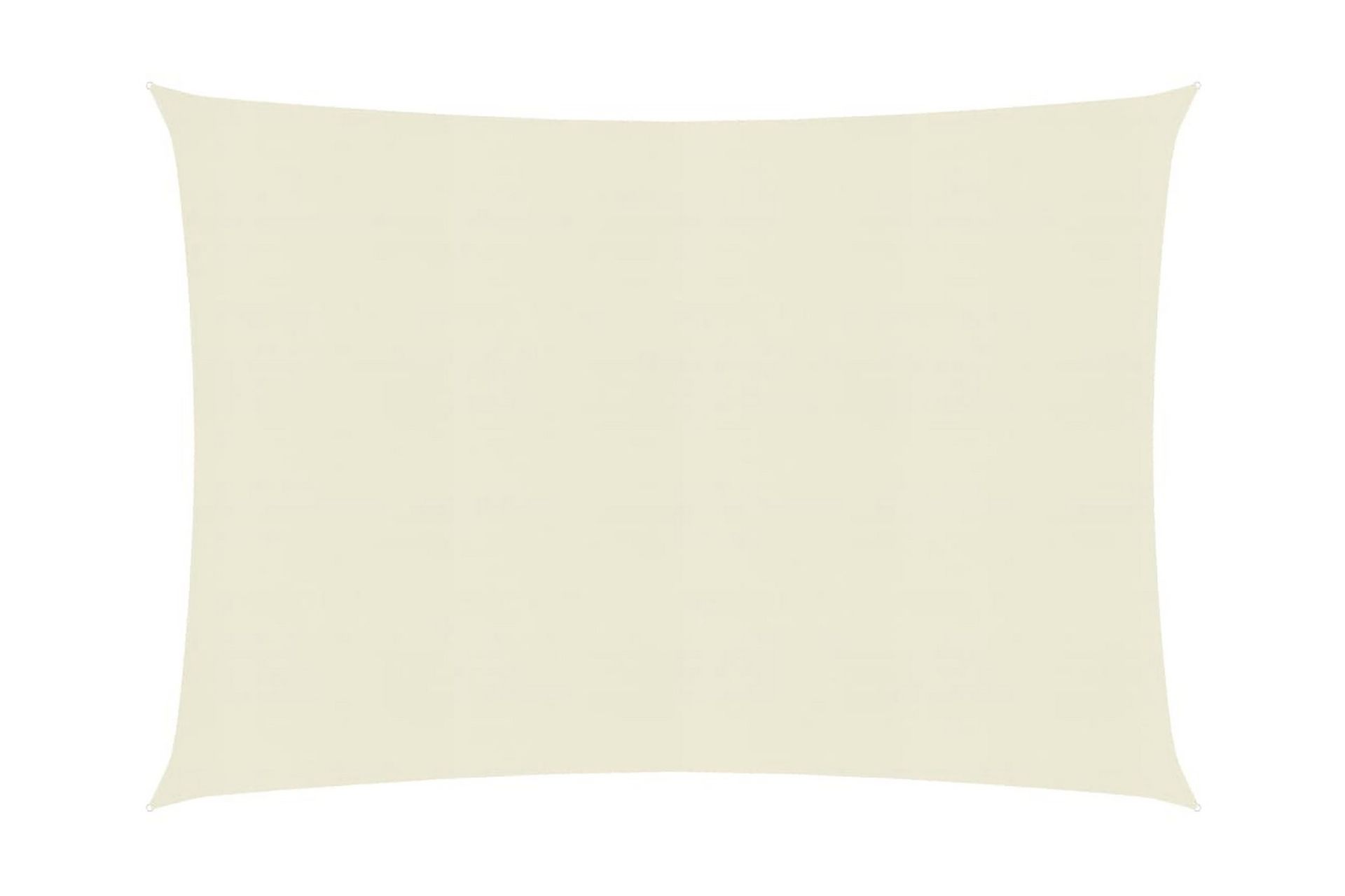 Solseil 160 g/m² kremhvit 2,5x3 m HDPE - Krem - Hagemøbler - Solbeskyttelse - Solseil