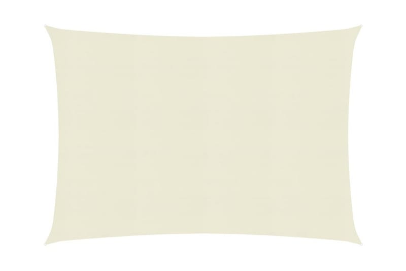 Solseil 160 g/m² kremhvit 2,5x3 m HDPE - Krem - Hagemøbler - Solbeskyttelse - Solseil