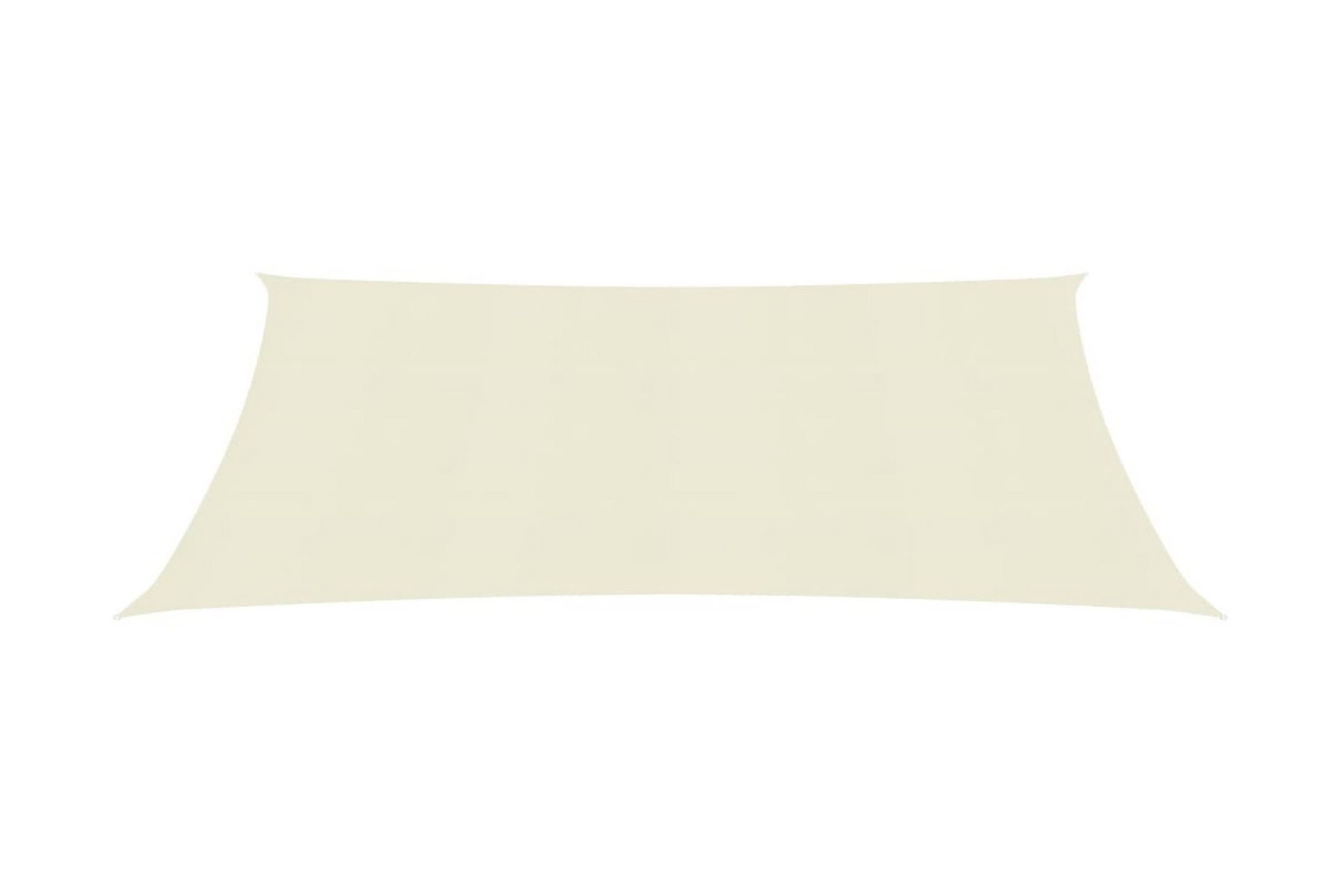 Solseil 160 g/m² kremhvit 2,5x3 m HDPE - Krem - Hagemøbler - Solbeskyttelse - Solseil
