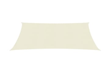 Solseil 160 g/m² kremhvit 2,5x3 m HDPE - Krem - Hagemøbler - Solbeskyttelse - Solseil