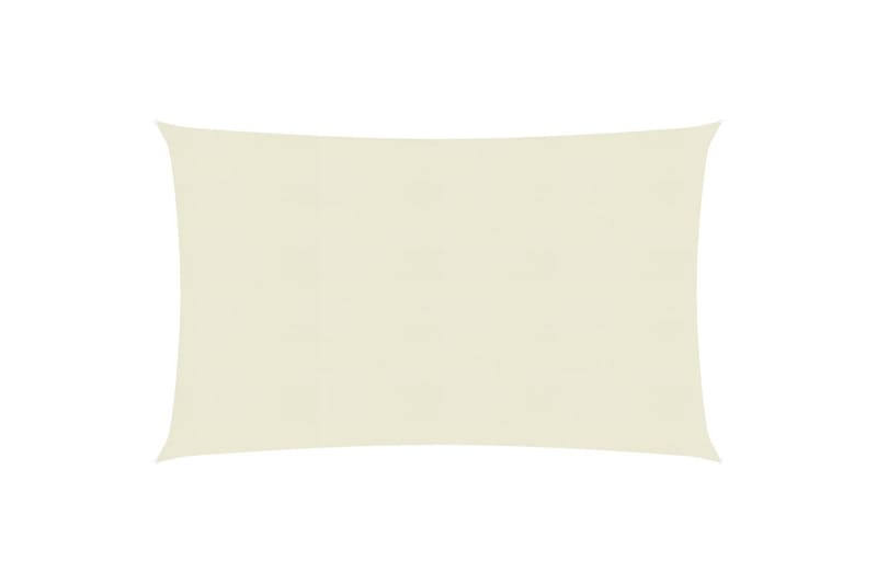 Solseil 160 g/m² kremhvit 2,5x4 m HDPE - Krem - Hagemøbler - Solbeskyttelse - Solseil
