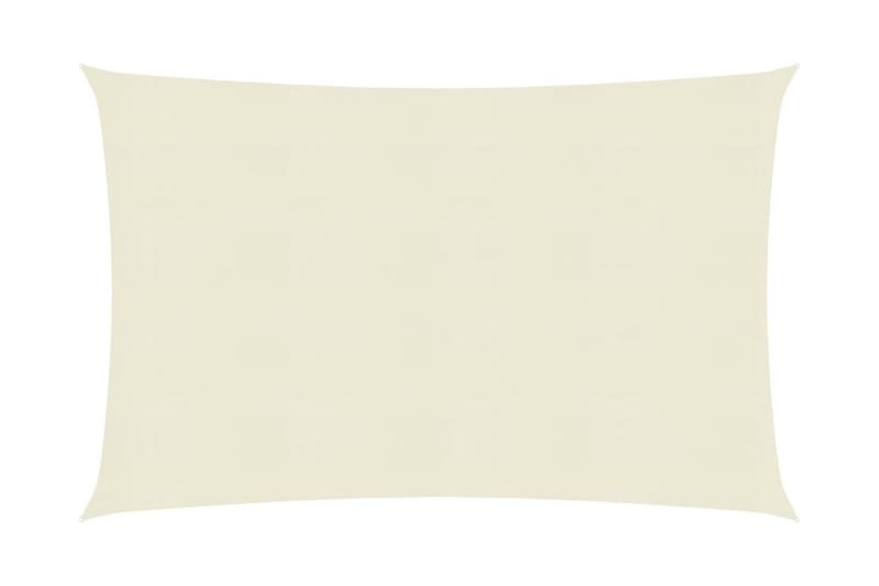 Solseil 160 g/m² kremhvit 2x3,5 m HDPE - Krem - Hagemøbler - Solbeskyttelse - Solseil