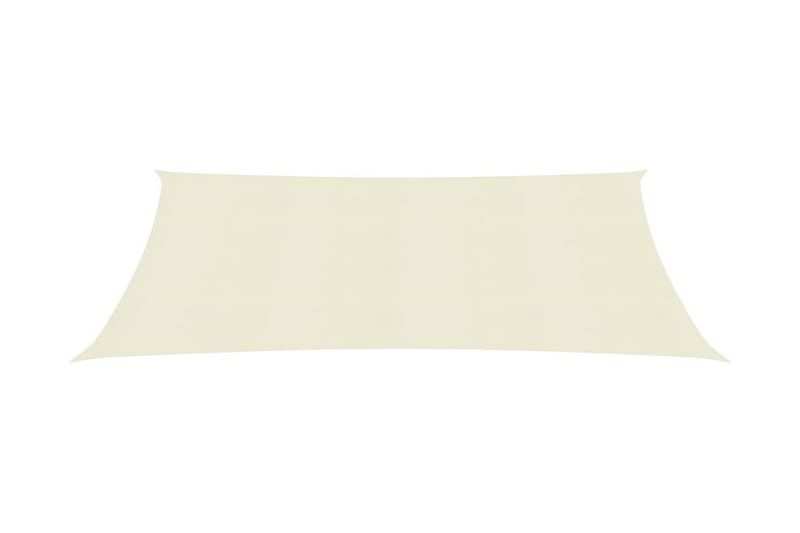 Solseil 160 g/m² kremhvit 2x3,5 m HDPE - Krem - Hagemøbler - Solbeskyttelse - Solseil