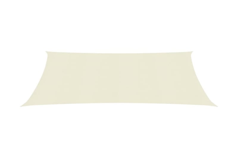 Solseil 160 g/m² kremhvit 2x4,5 m HDPE - Krem - Hagemøbler - Solbeskyttelse - Solseil