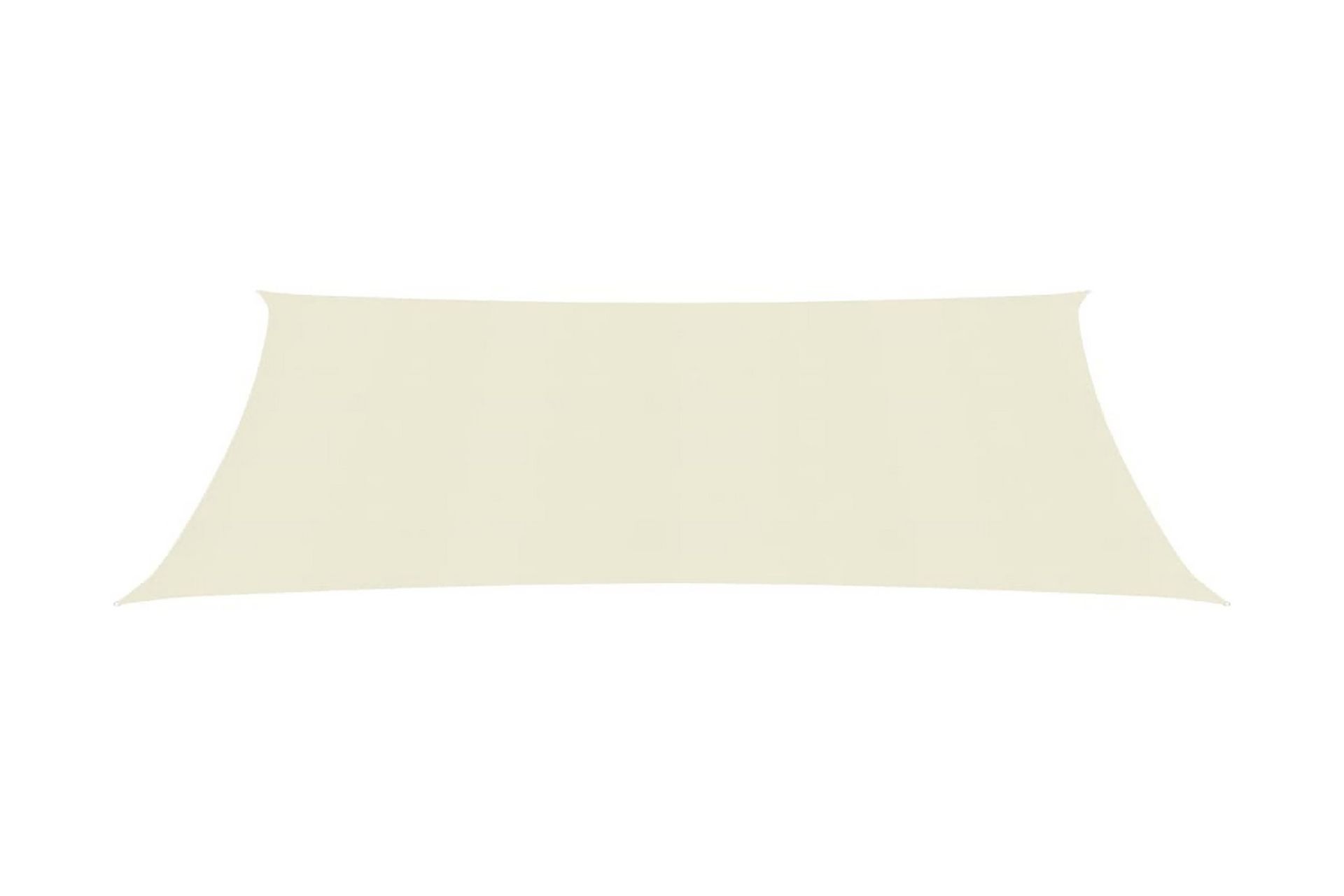 Solseil 160 g/m² kremhvit 2x5 m HDPE - Krem - Hagemøbler - Solbeskyttelse - Solseil
