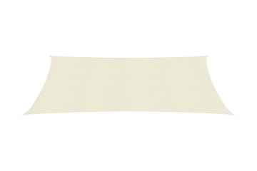 Solseil 160 g/m² kremhvit 2x5 m HDPE - Krem - Hagemøbler - Solbeskyttelse - Solseil