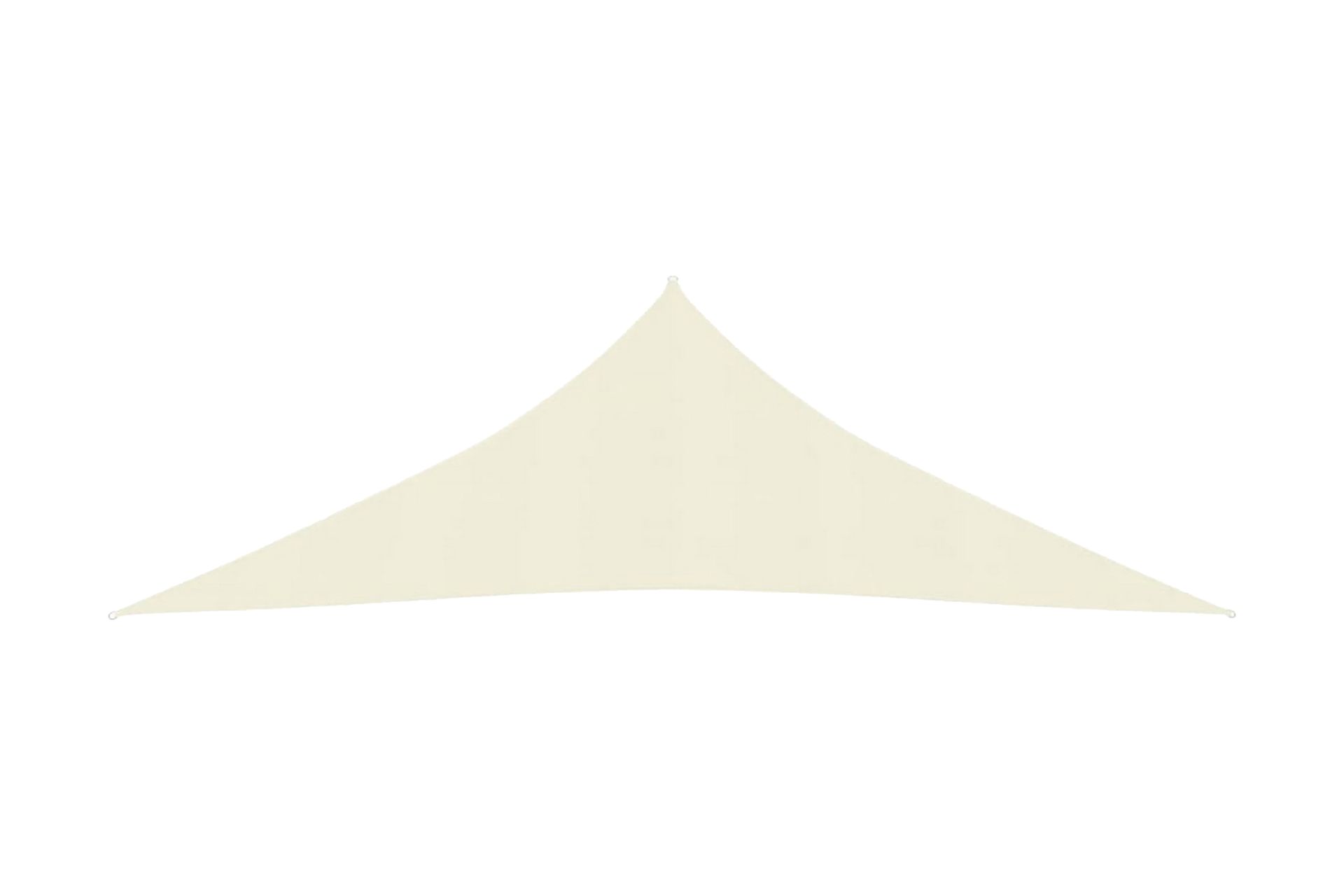 Solseil 160 g/m² kremhvit 3,5x3,5x4,9 m HDPE - Krem - Hagemøbler - Solbeskyttelse - Solseil
