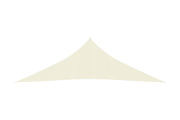 Solseil 160 g/m² kremhvit 3,5x3,5x4,9 m HDPE - Krem - Hagemøbler - Solbeskyttelse - Solseil