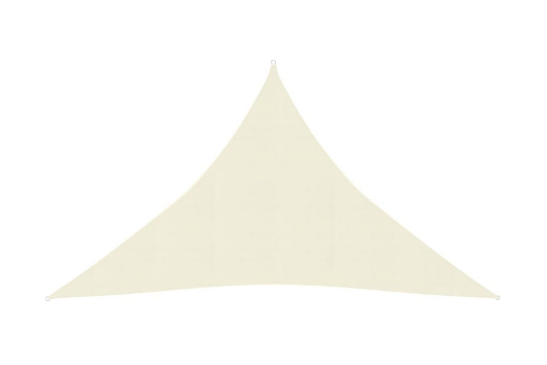 Solseil 160 g/m² kremhvit 3,5x3,5x4,9 m HDPE - Krem - Hagemøbler - Solbeskyttelse - Solseil