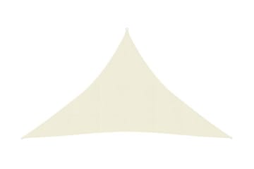 Solseil 160 g/m² kremhvit 3,5x3,5x4,9 m HDPE - Krem - Hagemøbler - Solbeskyttelse - Solseil