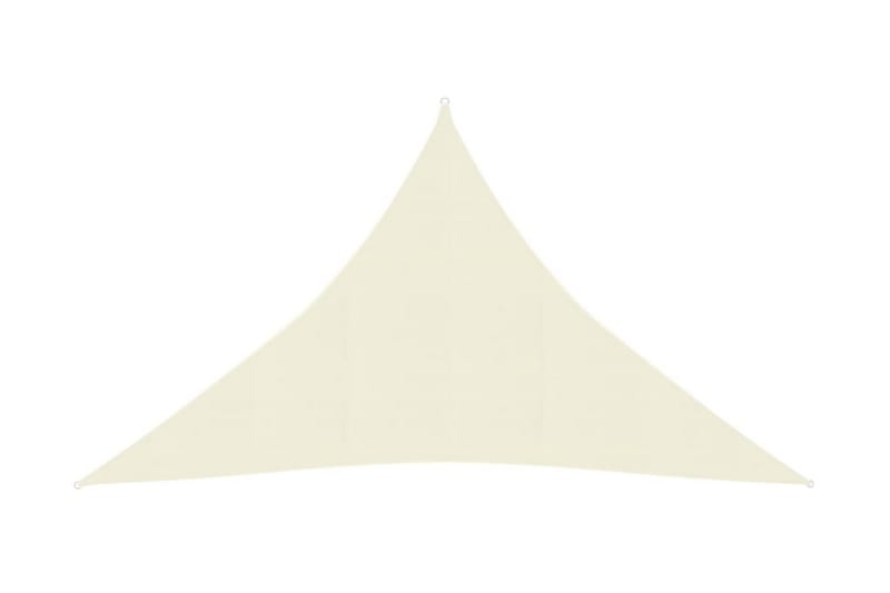 Solseil 160 g/m² kremhvit 3,5x3,5x4,9 m HDPE - Krem - Hagemøbler - Solbeskyttelse - Solseil