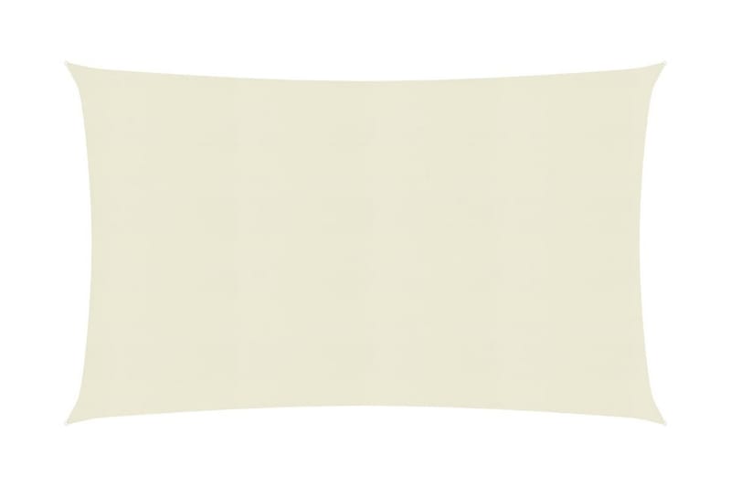 Solseil 160 g/m² kremhvit 3,5x4,5 m HDPE - Krem - Hagemøbler - Solbeskyttelse - Solseil