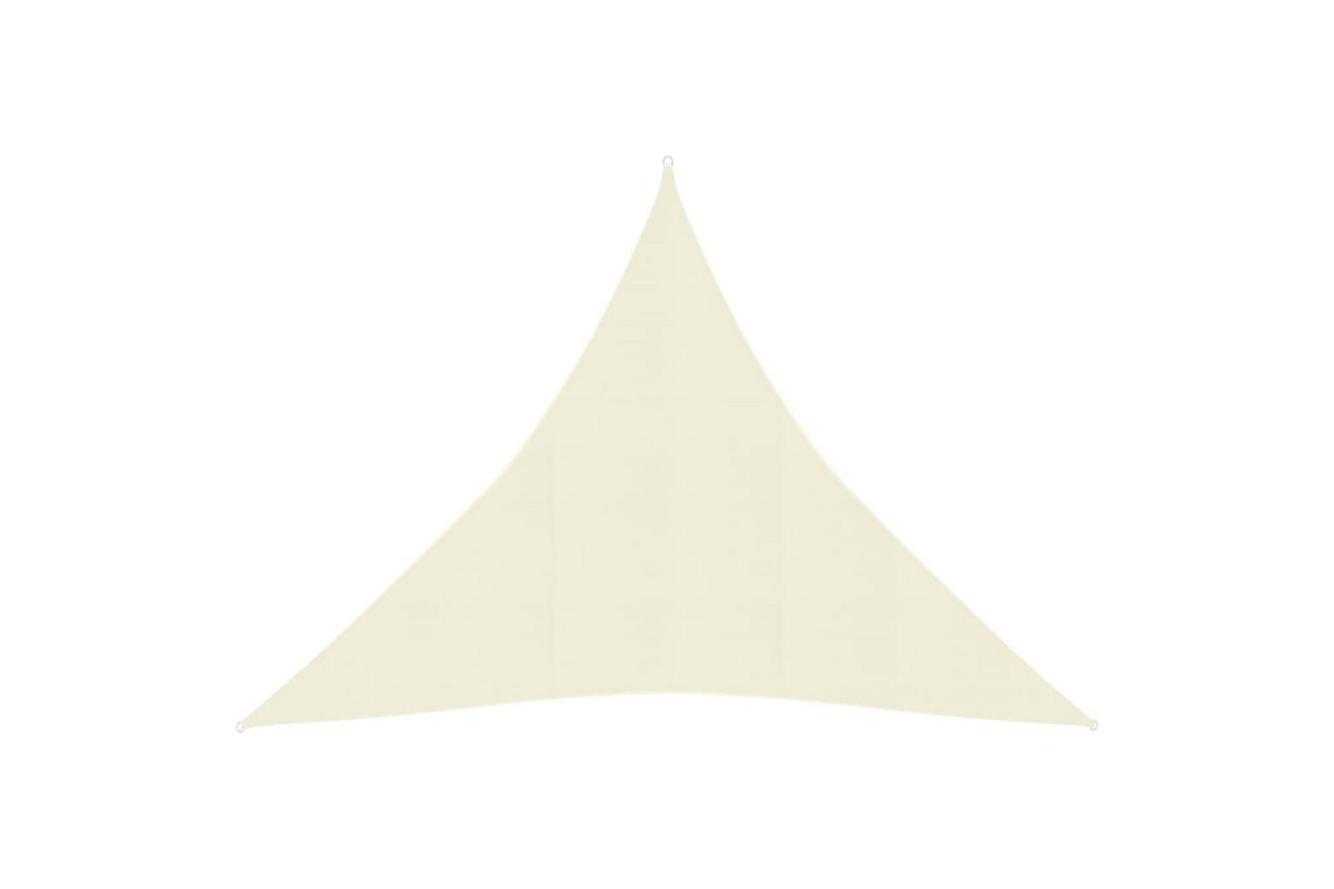 Solseil 160 g/m² kremhvit 3x3x3 m HDPE - Krem - Hagemøbler - Solbeskyttelse - Solseil