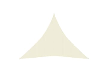 Solseil 160 g/m² kremhvit 3x3x3 m HDPE - Krem - Hagemøbler - Solbeskyttelse - Solseil