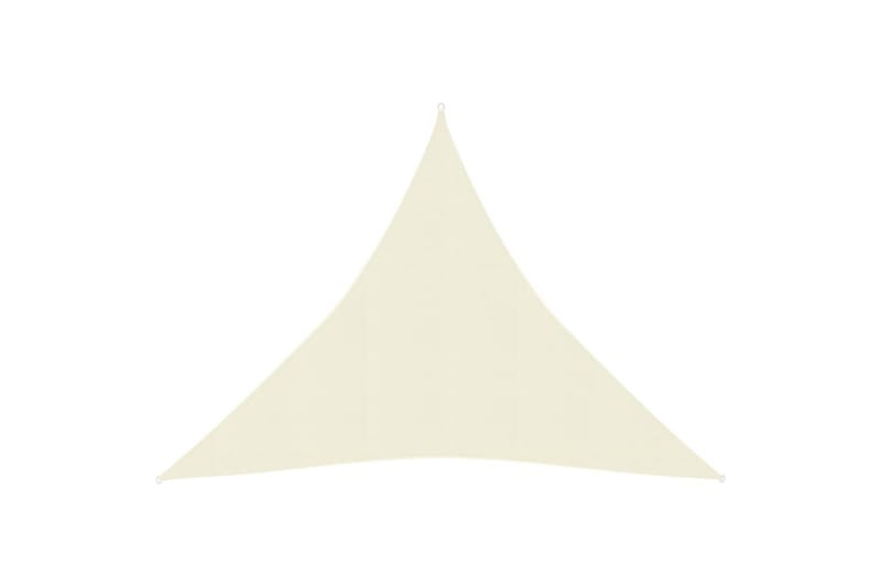 Solseil 160 g/m² kremhvit 3x3x3 m HDPE - Krem - Hagemøbler - Solbeskyttelse - Solseil
