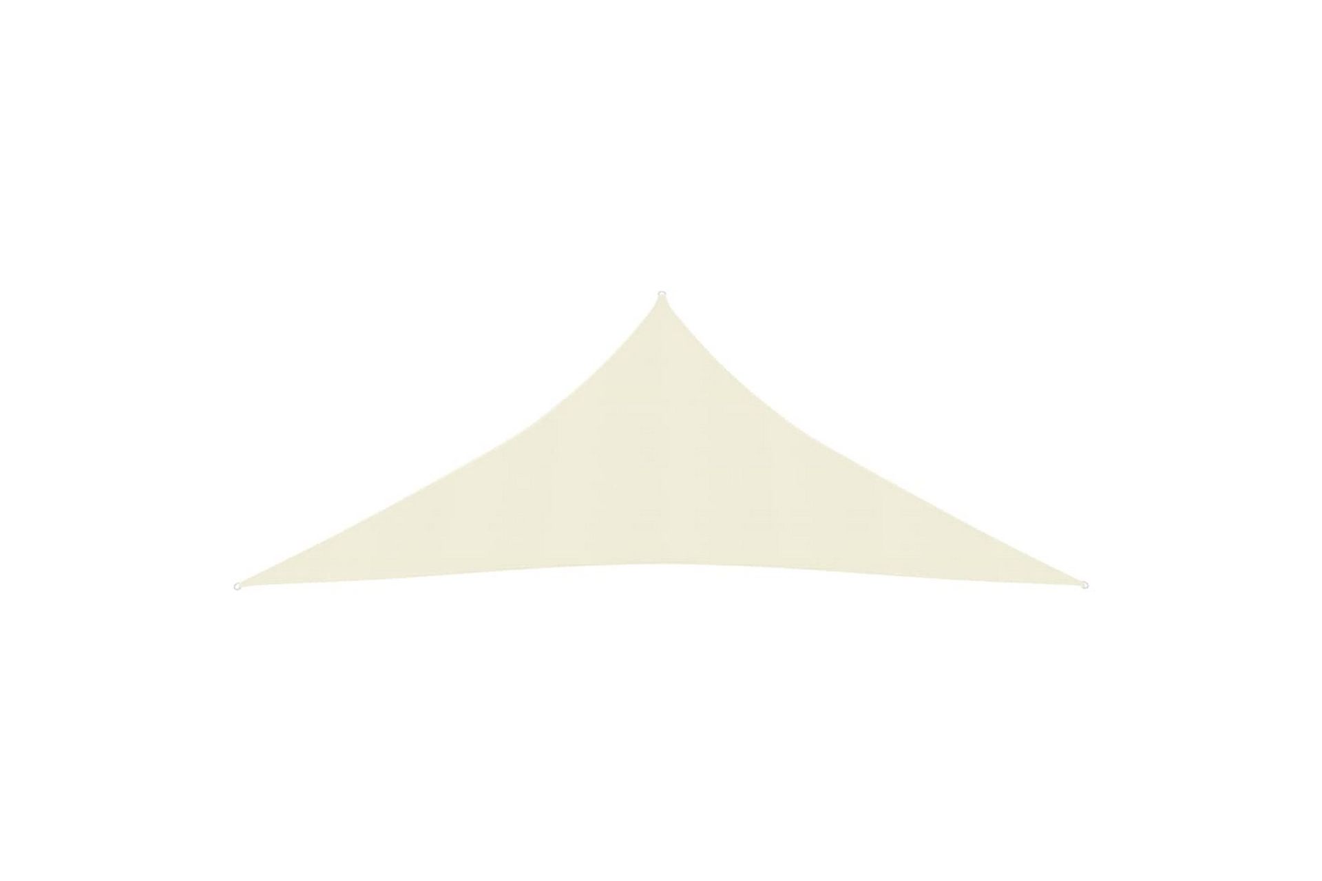 Solseil 160 g/m² kremhvit 3x3x3 m HDPE - Krem - Hagemøbler - Solbeskyttelse - Solseil