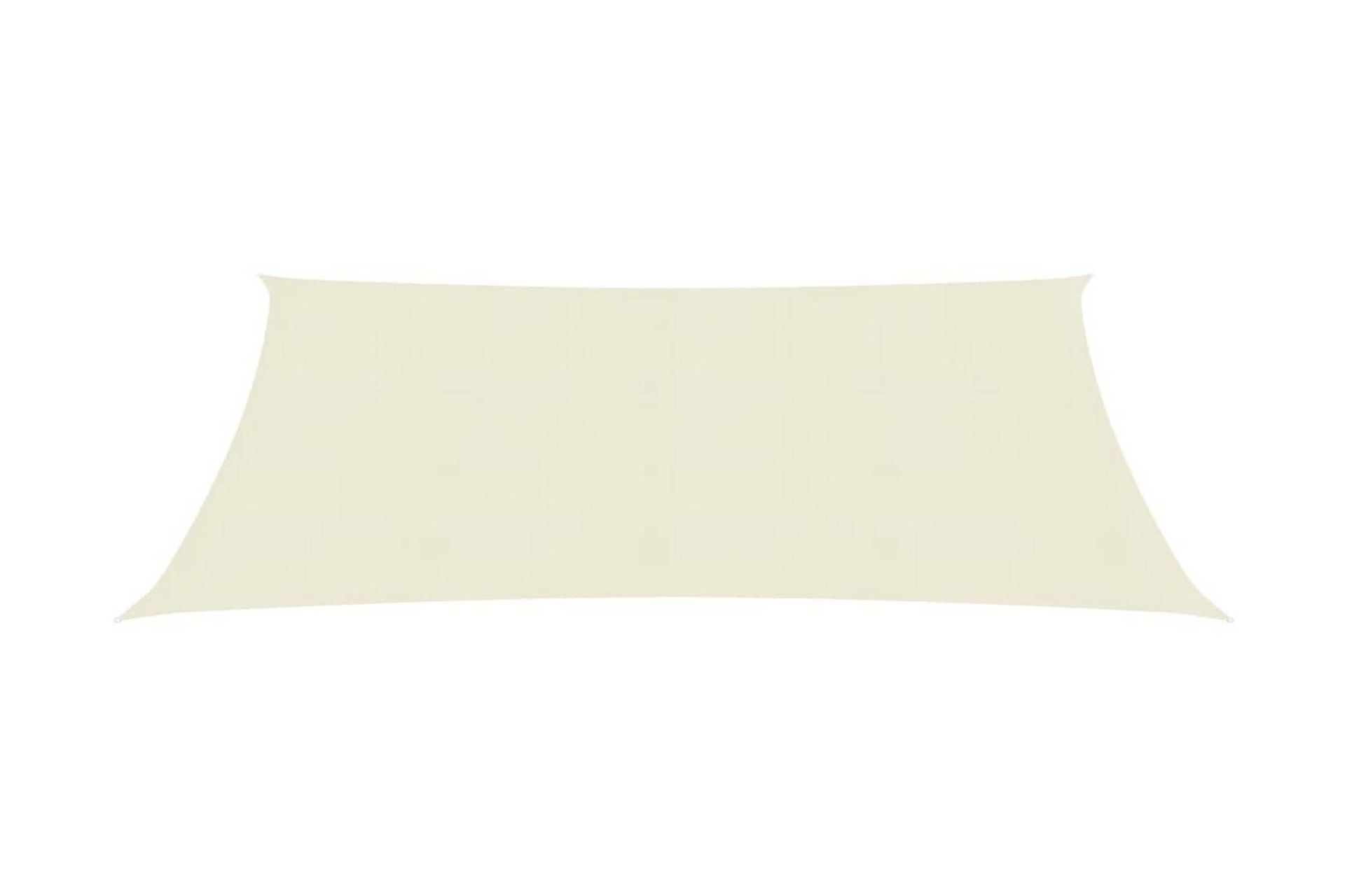Solseil 160 g/m² kremhvit 3x4,5 m HDPE - Krem - Hagemøbler - Solbeskyttelse - Solseil