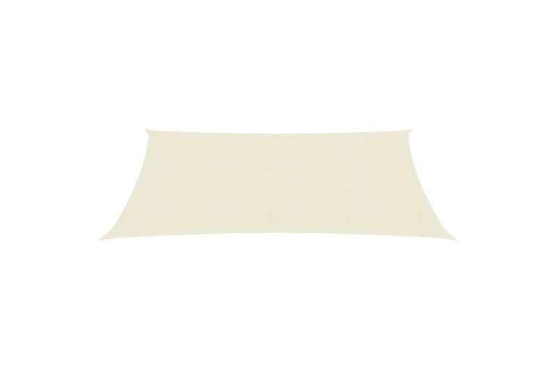 Solseil 160 g/m² kremhvit 3x4 m HDPE - Krem - Hagemøbler - Solbeskyttelse - Solseil