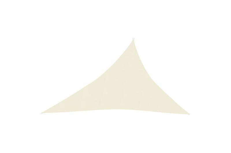 Solseil 160 g/m² kremhvit 3x4x5 m HDPE - Krem - Hagemøbler - Solbeskyttelse - Solseil