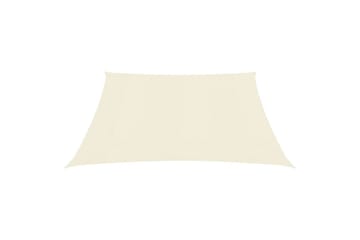 Solseil 160 g/m² kremhvit 4,5x4,5 m HDPE - Krem - Hagemøbler - Solbeskyttelse - Solseil
