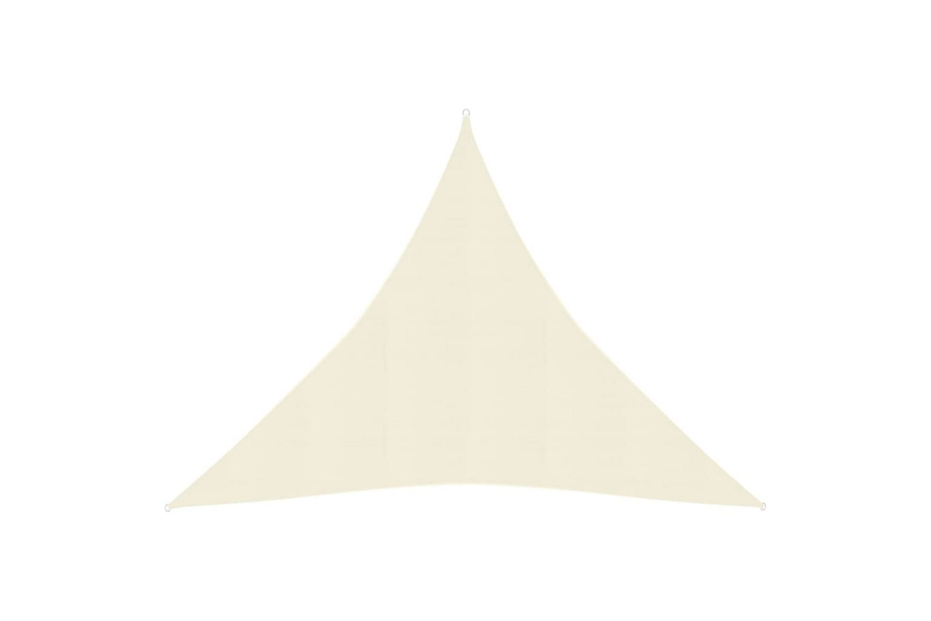 Solseil 160 g/m² kremhvit 4,5x4,5x4,5 m HDPE - Krem - Hagemøbler - Solbeskyttelse - Solseil