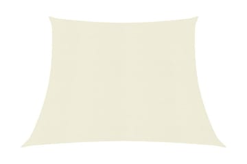 Solseil 160 g/m² kremhvit 4/5x3 m HDPE - Krem - Hagemøbler - Solbeskyttelse - Solseil