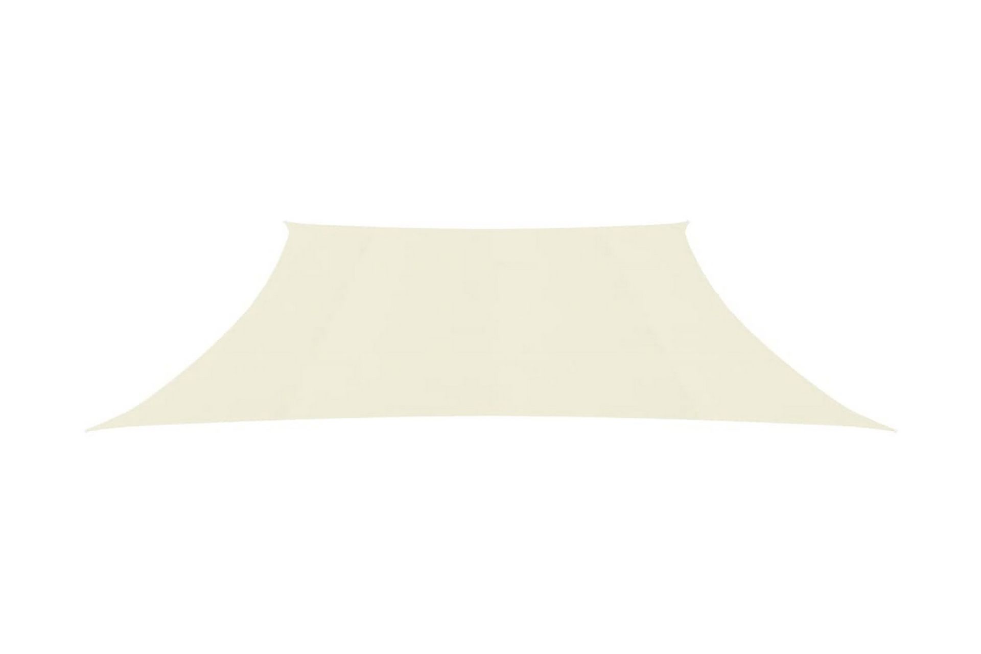Solseil 160 g/m² kremhvit 4/5x3 m HDPE - Krem - Hagemøbler - Solbeskyttelse - Solseil