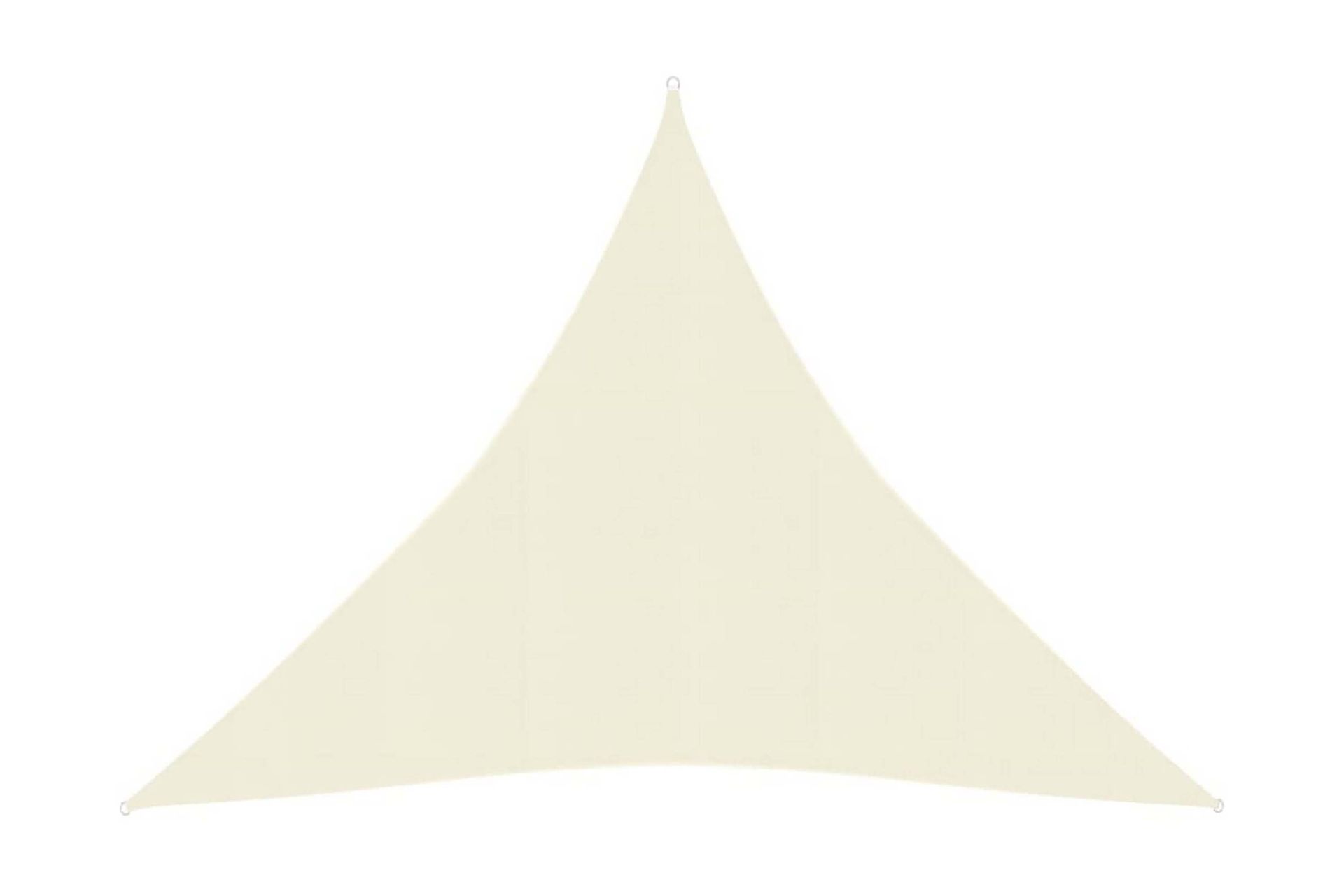 Solseil 160 g/m² kremhvit 4x4x4 m HDPE - Krem - Hagemøbler - Solbeskyttelse - Solseil