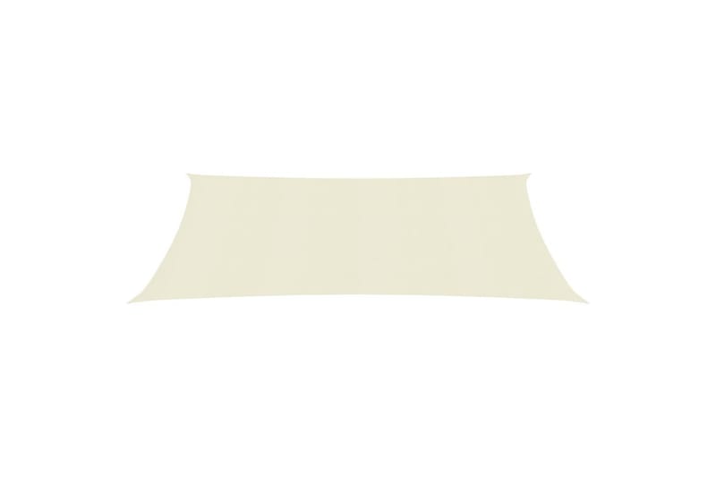 Solseil 160 g/m² kremhvit 5x8 m HDPE - Krem - Hagemøbler - Solbeskyttelse - Solseil