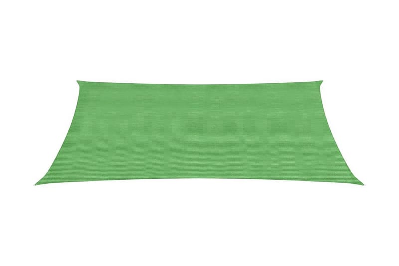 Solseil 160 g/m² lysegrønn 2,5x4 m HDPE - grønn - Hagemøbler - Solbeskyttelse - Solseil