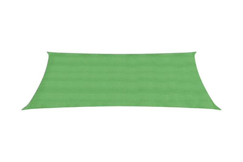Solseil 160 g/m² lysegrønn 2x4,5 m HDPE - grønn - Hagemøbler - Solbeskyttelse - Solseil