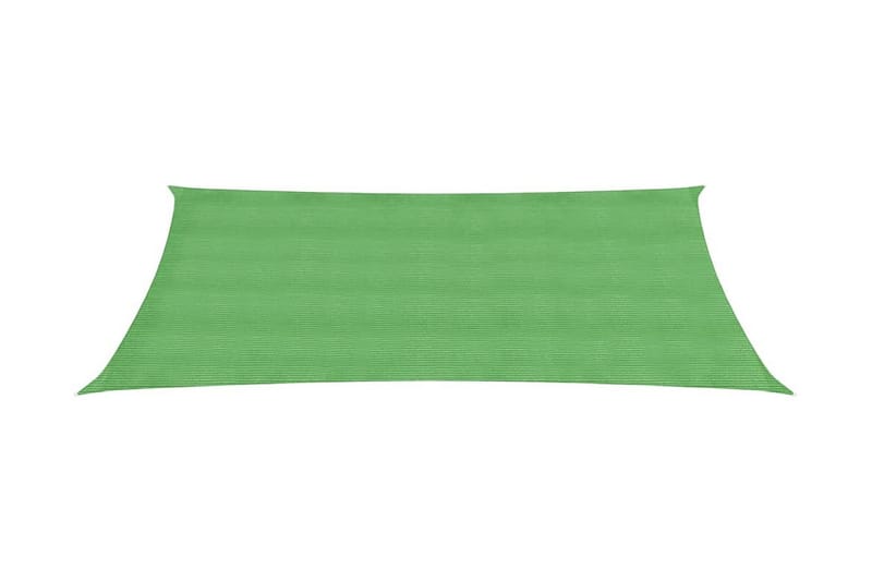 Solseil 160 g/m² lysegrønn 2x5 m HDPE - grønn - Hagemøbler - Solbeskyttelse - Solseil