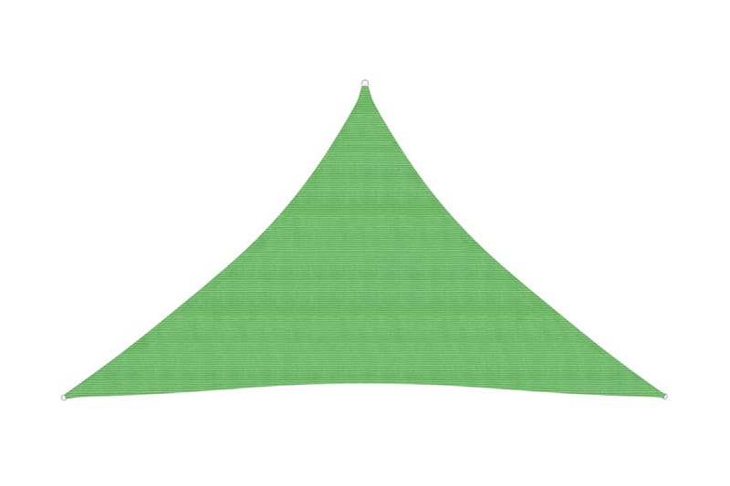 Solseil 160 g/m² lysegrønn 3,5x3,5x4,9 m HDPE - grønn - Hagemøbler - Solbeskyttelse - Solseil