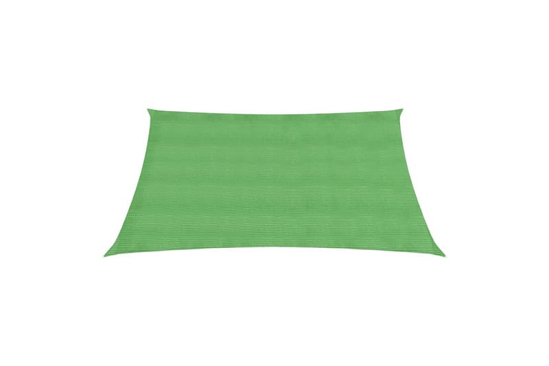 Solseil 160 g/m² lysegrønn 3,6x3,6 m HDPE - grønn - Hagemøbler - Solbeskyttelse - Solseil