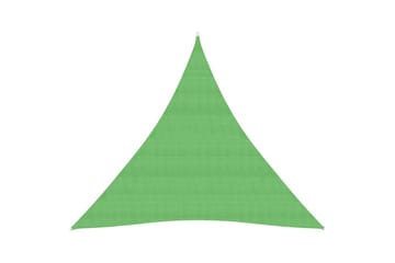 Solseil 160 g/m² lysegrønn 4,5x4,5x4,5 m HDPE - Grønn - Hagemøbler - Solbeskyttelse - Solseil